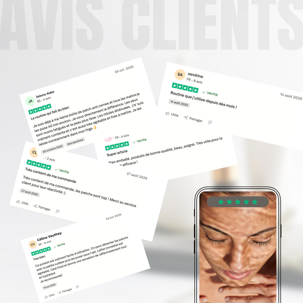 Patchs Anti-Cernes au Charbon de Bambou