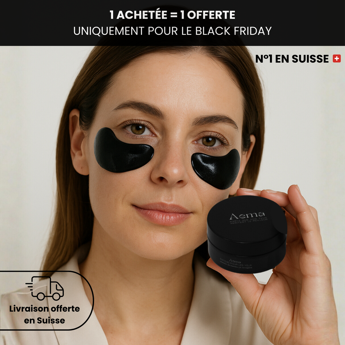 Patchs Anti-Cernes au Charbon de Bambou